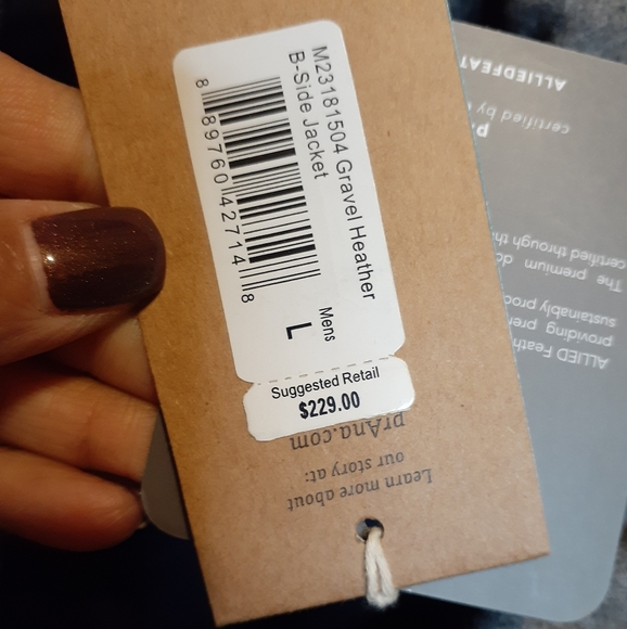 PrAna B-side Reversible jacket.Men's Lg. - Picture 6 of 15